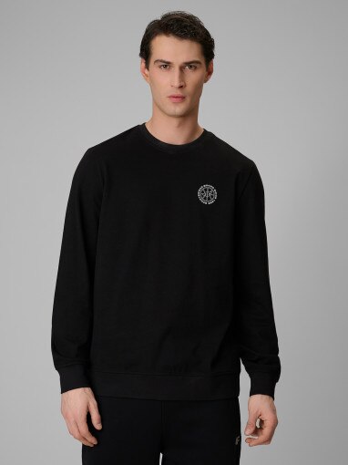Obrazek dla: 4F Męski longsleeve bez nadruku 4F 4FRSS26TLONM671  czarny Czarny