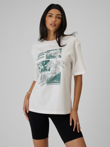 Obrazek dla: 4F Damski tshirt z nadrukiem 4F 4FRSS26TTSHF3705  biały Biały