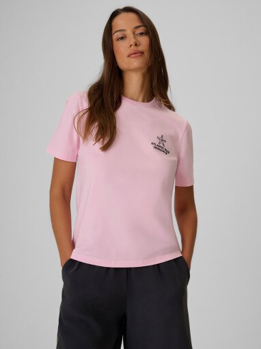 Obrazek dla: 4F Damski tshirt z nadrukiem 4F 4FRSS26TTSHF4021  różowy Różowy