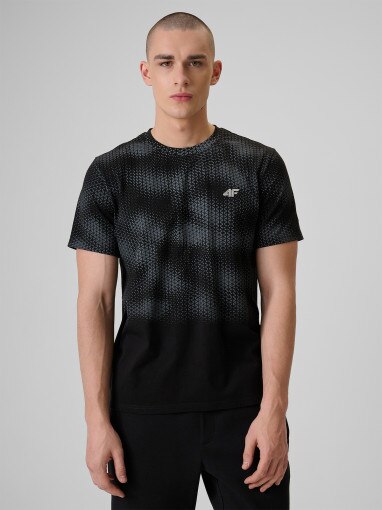 Obrazek dla: 4F Męski tshirt z nadrukiem 4F 4FRSS26TTSHM3807  czarny Czarny