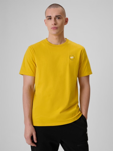 Obrazek dla: 4F Męski tshirt z nadrukiem 4F 4FRSS26TTSHM3873  żółty żółty