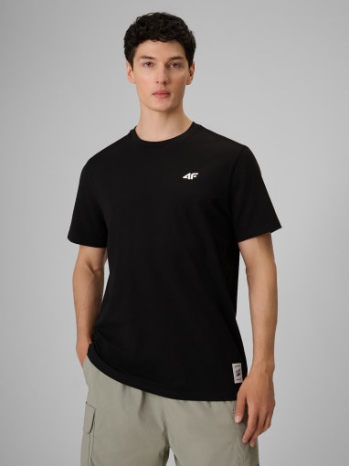 Obrazek dla: 4F Męski tshirt z nadrukiem 4F 4FRSS26TTSHM3977  czarny Czarny