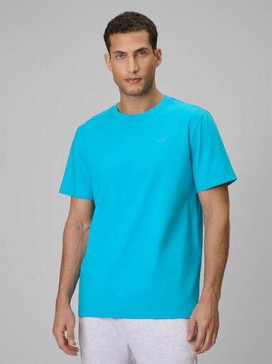 Obrazek dla: 4F Męski tshirt bez nadruku 4F 4FRSS26TTSHM4261  niebieski Niebieski