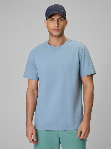 Obrazek dla: 4F Męski tshirt bez nadruku 4F 4FRSS26TTSHM4261  niebieski Niebieski