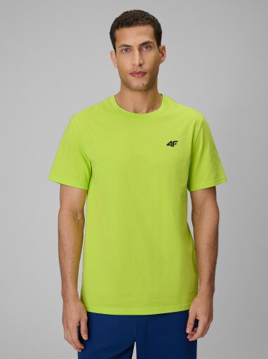 Obrazek dla: 4F Męski tshirt bez nadruku 4F 4FRSS26TTSHM4261  zielony Zielony