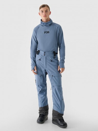 4F Męskie spodnie snowboardowe 4F 4FWAW24TFTRM619 niebieskie Niebieski