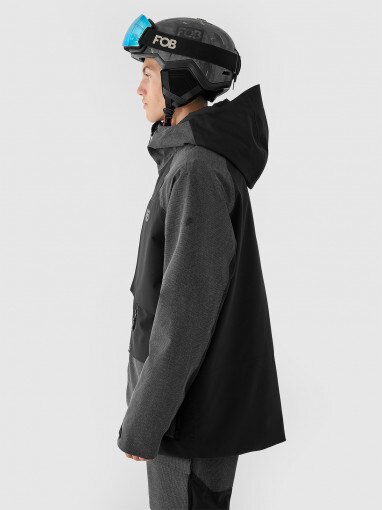 Męska kurtka snowboardowa 4F 4FWAW24TTJAM511 - czarna
