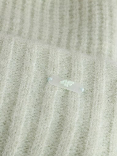 Damska czapka zimowa 4F 4FWAW25ACAPF568 - turkusowa