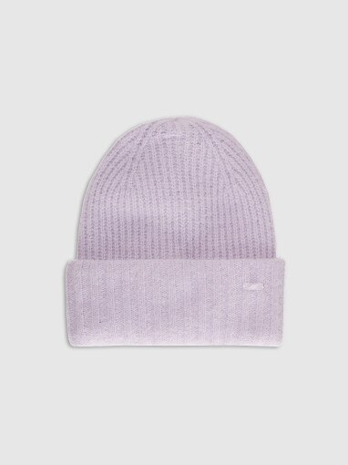  4F Damska czapka zimowa 4F 4FWAW25ACAPF568  fioletowa Fioletowy