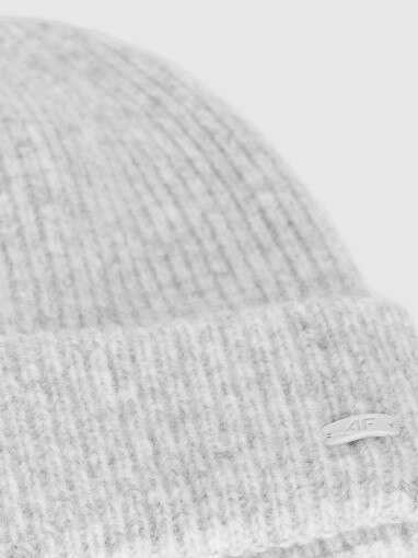 Zestaw zimowy komin i czapka uniseks 4F 4FWAW25ACAPF571 - szary