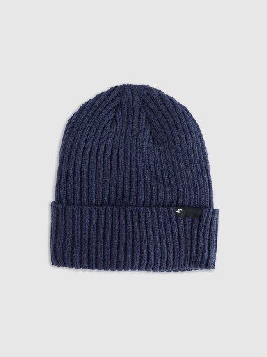  4F Męska czapka zimowa 4F 4FWAW25ACAPM673  granatowa Granatowy