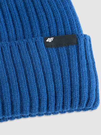 Męska czapka zimowa 4F 4FWAW25ACAPM673 - niebieska