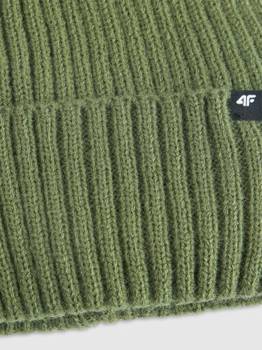 Męska czapka zimowa 4F 4FWAW25ACAPM673 - khaki