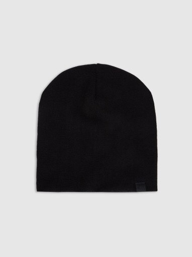 4F Czapka beanie uniseks 4F 4FWAW25ACAPU675  czarna Czarny