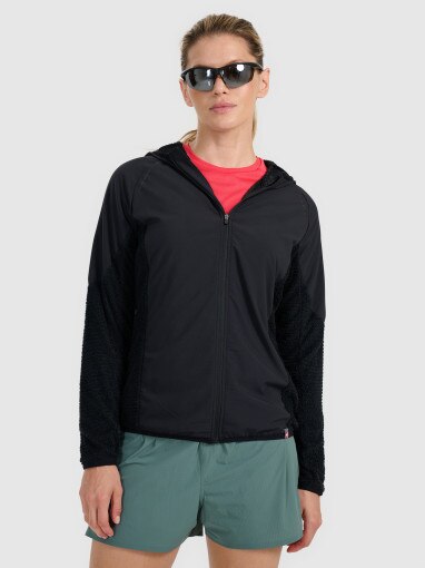  4F Damska bluza do biegania w terenie 4F 4FWAW25TFSWF584  czarna Czarny