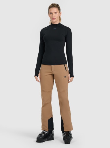 Damska bielizna termiczna ocieplana (góra) 4F 4FWAW25UBRUF093 - czarna