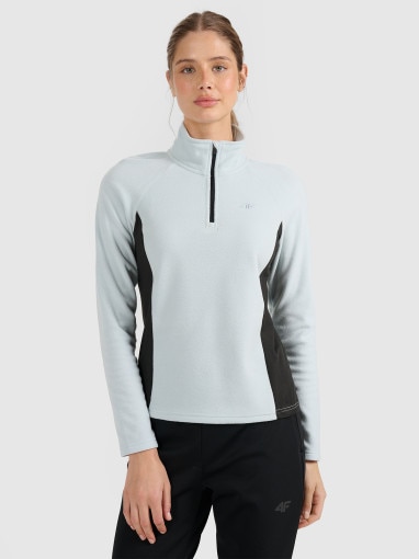 4F Damska bielizna termiczna polarowa (góra) 4F 4FWAW25UFLEF064 niebieska Niebieski