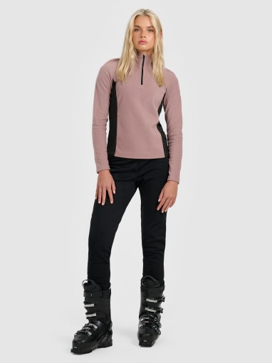 Damska bielizna termiczna polarowa (góra) 4F 4FWAW25UFLEF064 - beżowa