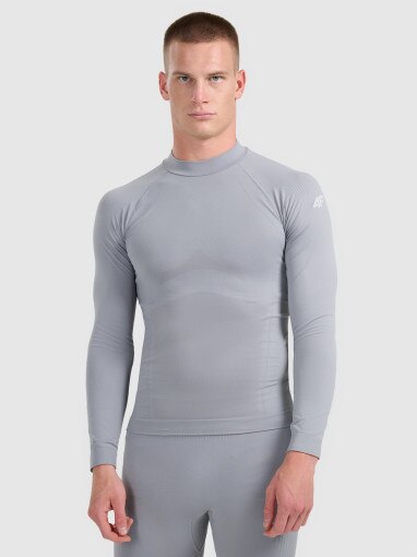 4F Męska bielizna termoaktywna (góra) 4F 4FWAW25USEAM224 szara Szary