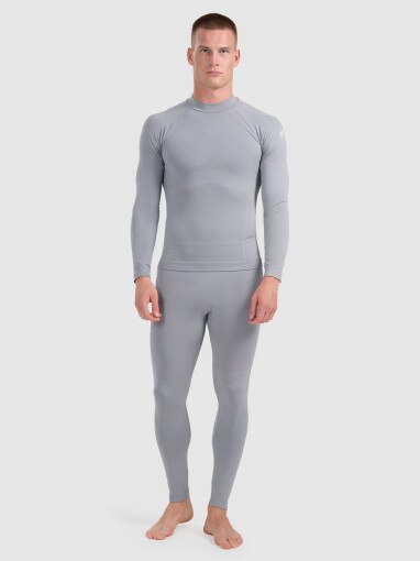 Męska bielizna termoaktywna (góra) 4F 4FWAW25USEAM224 - szara