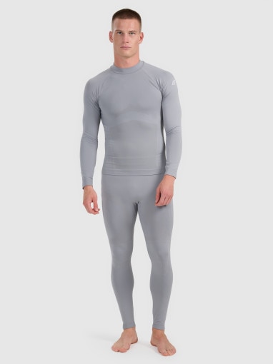 4F Męska bielizna termoaktywna (dół) 4F 4FWAW25USEAM225 szara Szary