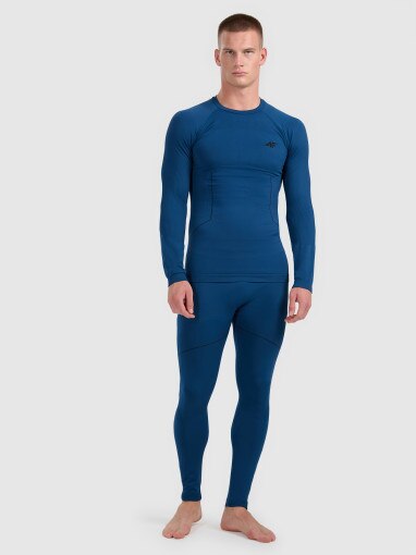 4F Męska bielizna termoaktywna (dół) 4F 4FWAW25USEAM234 granatowa Granatowy