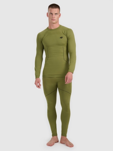 4F Męska bielizna termoaktywna (dół) 4F 4FWAW25USEAM234 khaki Khaki
