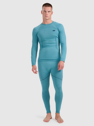 4F Męska bielizna termoaktywna (dół) 4F 4FWAW25USEAM234 niebieska Niebieski