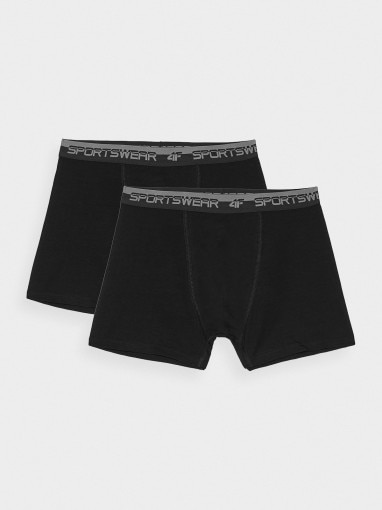 4F Męskie bokserki (2pack) 4F 4FWMM00UBXSM051 czarne Czarny