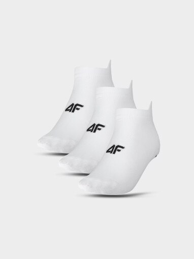 4F Damskie skarpetki treningowe (3pack) 4F 4FWMM00UFSOF202  białe Biały