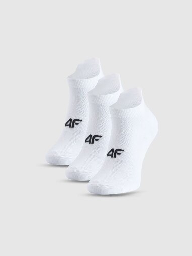 4F Damskie skarpetki treningowe (3pack) 4F 4FWMM00UFSOF244  białe Biały