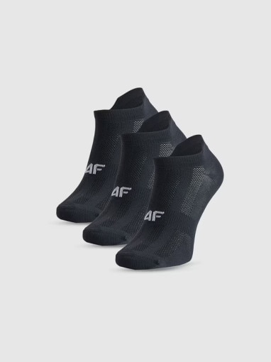 4F Damskie skarpetki treningowe (3pack) 4F 4FWMM00UFSOF244  czarne Czarny
