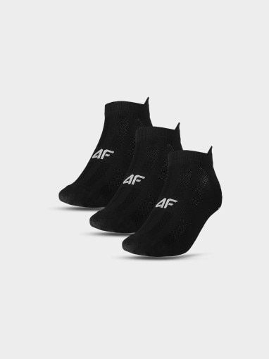 Męskie skarpetki treningowe (3-pack) 4F 4FWMM00UFSOM203 - czarne