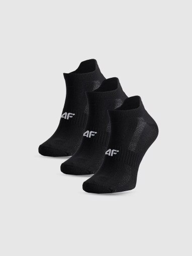 4F Męskie skarpetki treningowe (3pack) 4F 4FWMM00UFSOM245  czarne Czarny