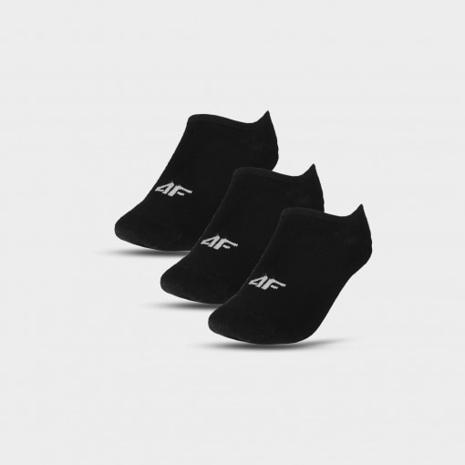 4F Damskie skarpetki stopki (3pack) 4FWMM00USOCF274  czarne Czarny