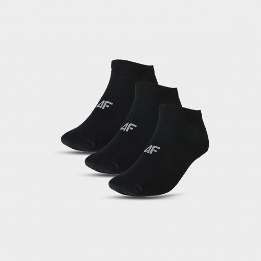 4F Damskie skarpetki niskie (3pack) 4F 4FWMM00USOCF276  czarne Głęboka czerń