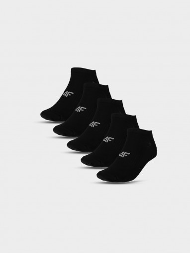 4F Damskie skarpetki basic (5pack) 4F 4FWMM00USOCF281  czarne Czarny