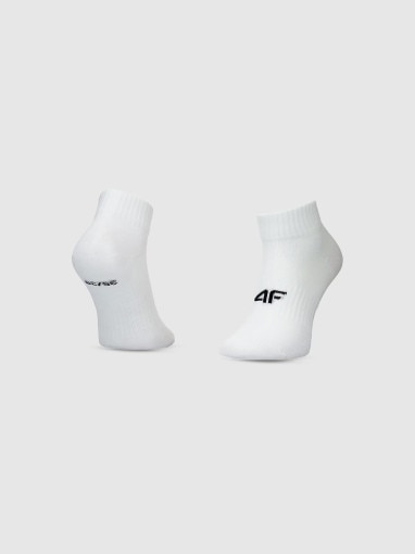 Damskie skarpetki za kostkę (3-pack) 4F 4FWMM00USOCF448 - białe