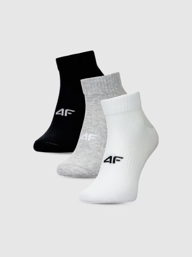 4F Damskie skarpetki za kostkę (3pack) 4F 4FWMM00USOCF448  multikolor Multikolor