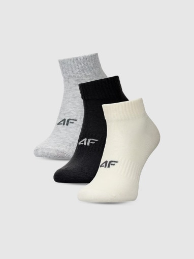 4F Damskie skarpetki za kostkę (3pack) 4F 4FWMM00USOCF448  multikolor Multikolor