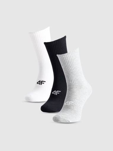 4F Damskie skarpetki za kostkę (3pack) 4F 4FWMM00USOCF474  multikolor Multikolor