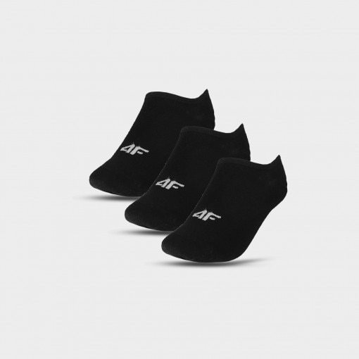 4F Męskie skarpetki niskie (3pack) 4 F 4FWMM00USOCM275  czarne Głęboka czerń