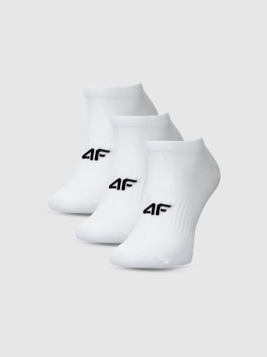 4F Męskie skarpetki (3pack) 4F 4FWMM00USOCM442  białe Biały