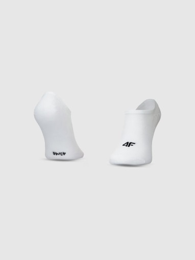 Męskie skarpetki stopki 4F (3-pack) 4FWMM00USOCM477 - białe