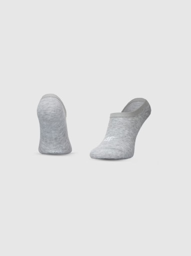 Męskie skarpetki stopki 4F (3-pack) 4FWMM00USOCM477 - szare