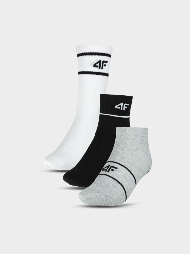 4F Skarpetki casual uniseks (3pack) 4F 4FWMM00USOCU377  multikolor Multikolor