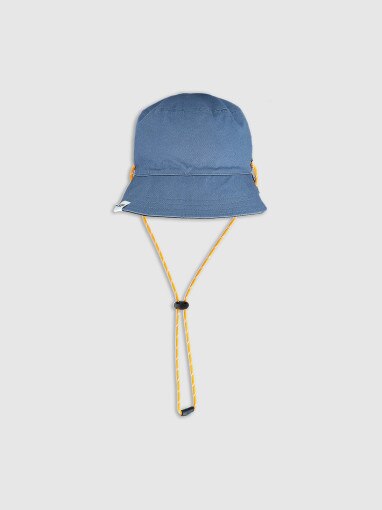 Kapelusz bucket hat dwustronny uniseks 4F 4FWSS25AHATU019 - niebieski