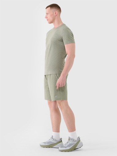Męskie spodenki treningowe 4F 4FWSS25TFSHM0911 - khaki