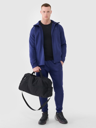Męska bluza treningowa 4F 4FWSS25TFSWM513 - granatowa