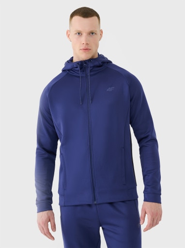 4F Męska bluza treningowa 4F 4FWSS25TFSWM513  granatowa Granatowy